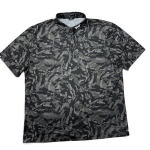 PXG Mens Camo Golf Polo Shirt Gray Black Short Sleeve XXL CFMGM2283 21